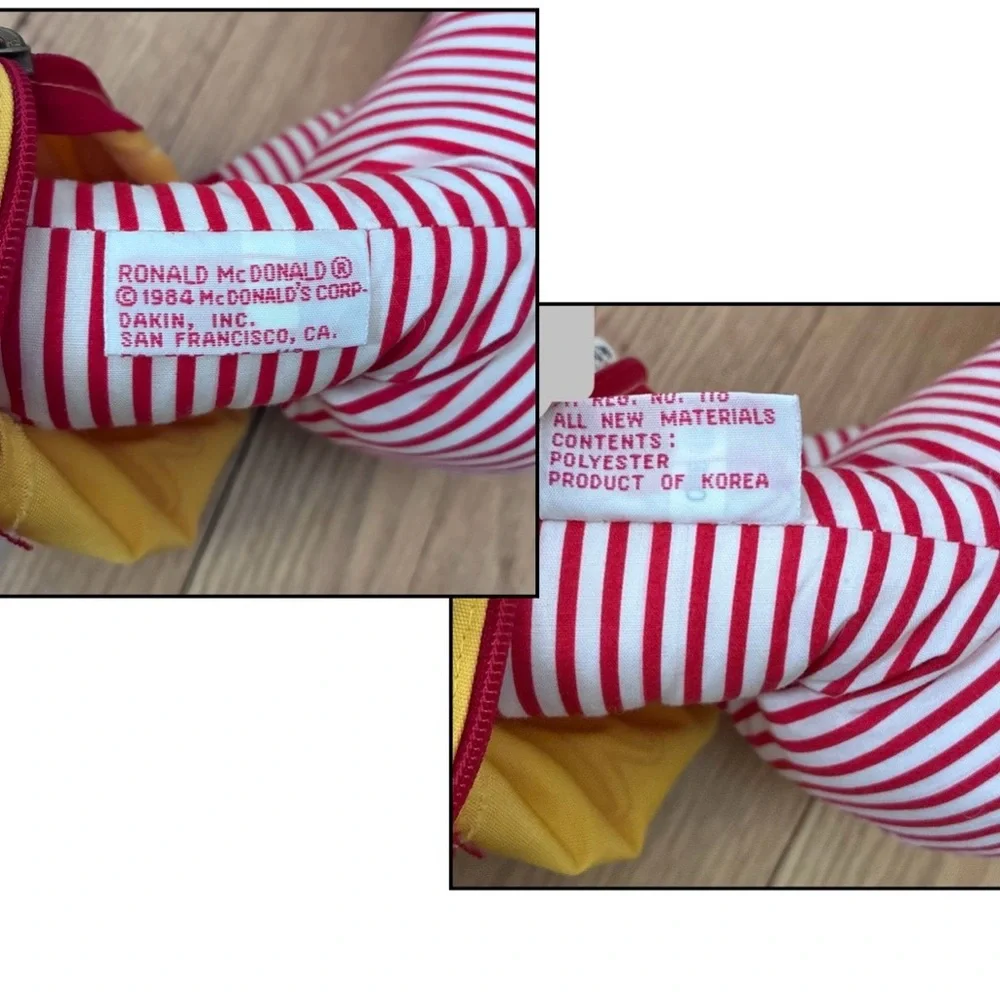 RARE New Vintage Clown RONALD MCDONALD, Doll, 1984, McDonald’s, 17 inch
